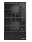 Preview: Phönix Domino-BGL Gaskochfeld Glas Gaskocher 2 flammig, Batterie-Zündung + Zubehör