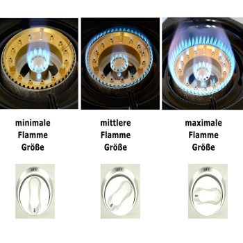 NSD-11 Edelstahl Gaskocher 1 flammig LPG Gasherd mit Zündsicherung